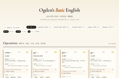 Ogden Basic English 850词手册