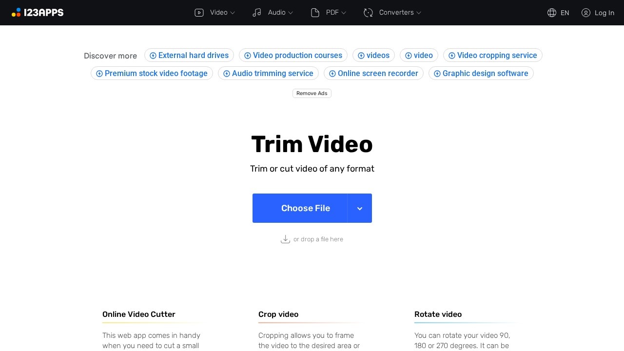 123APPS在线裁剪视频