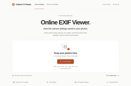 Online EXIF Viewer