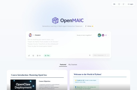 OpenMAIC多智能体AI课堂平台