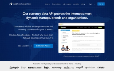 汇率查询和转换工具_Open Exchange Rates通过简单且易于集成的 API（采用 JSON 格式）提供简单、轻量级且可移植的 JSON API，其中包含全球 200 多种数字货币的 实时和历史外汇 (forex) 汇率。通过算法对多个可靠来源的数据进行跟踪和混合，确保公平和公正的一致性。为您的企业提供一致、可靠的汇率数据和货币换算。受到超过 100,000 家企业和组织的信赖。客户范围从慈善机构和大学到主要体育网络、国际品牌和财富 500 强，每天为数千万人提供服务