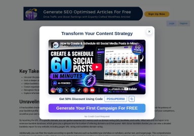 Backlink Checker