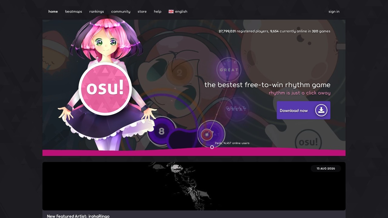 osu!谱面库音游歌曲谱面下载
