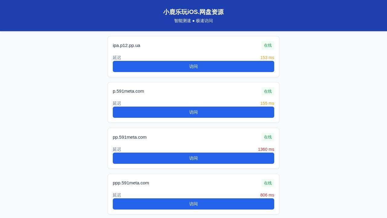 小鹿乐玩iOS网盘资源