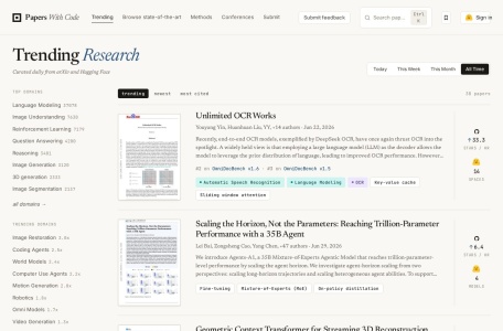 Papers with Code 界面截图