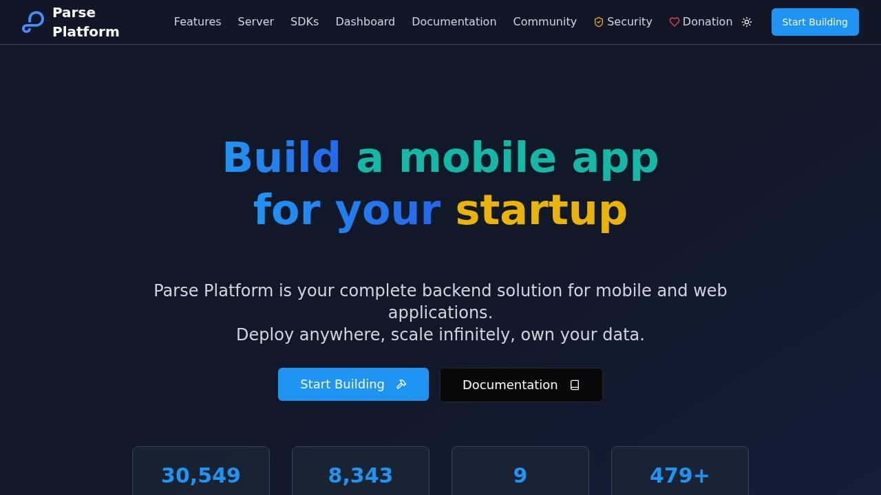 Parse Platform开源后端服务