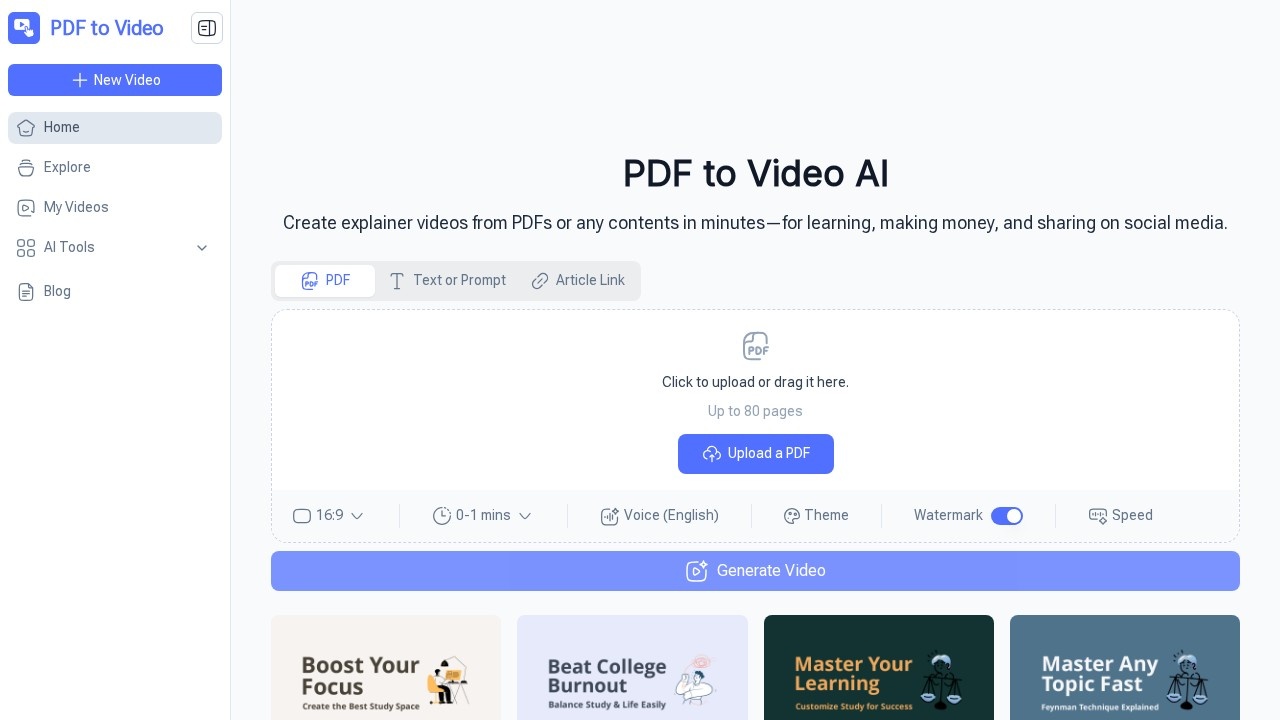 PDF to Video