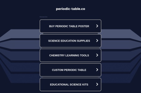 Periodic Table 元素周期表