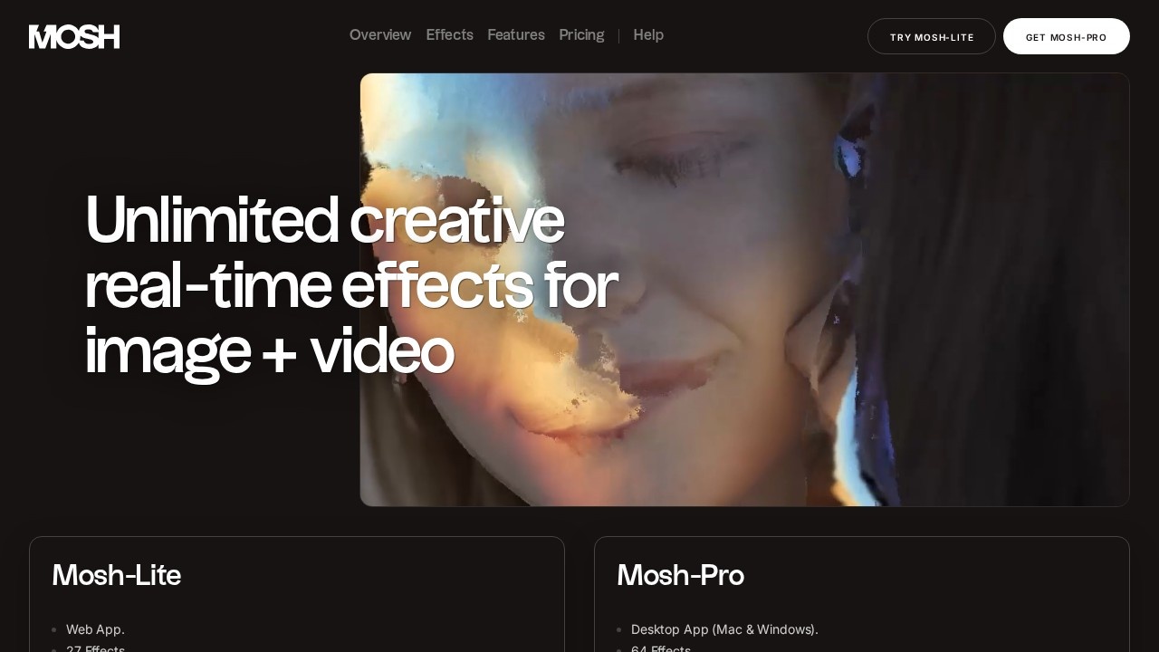 在线图片视频特效工具-PHOTOMOSH