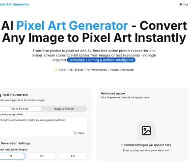 AI像素艺术生成器