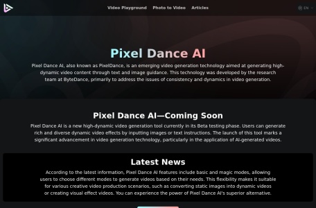 Pixel Dance AI