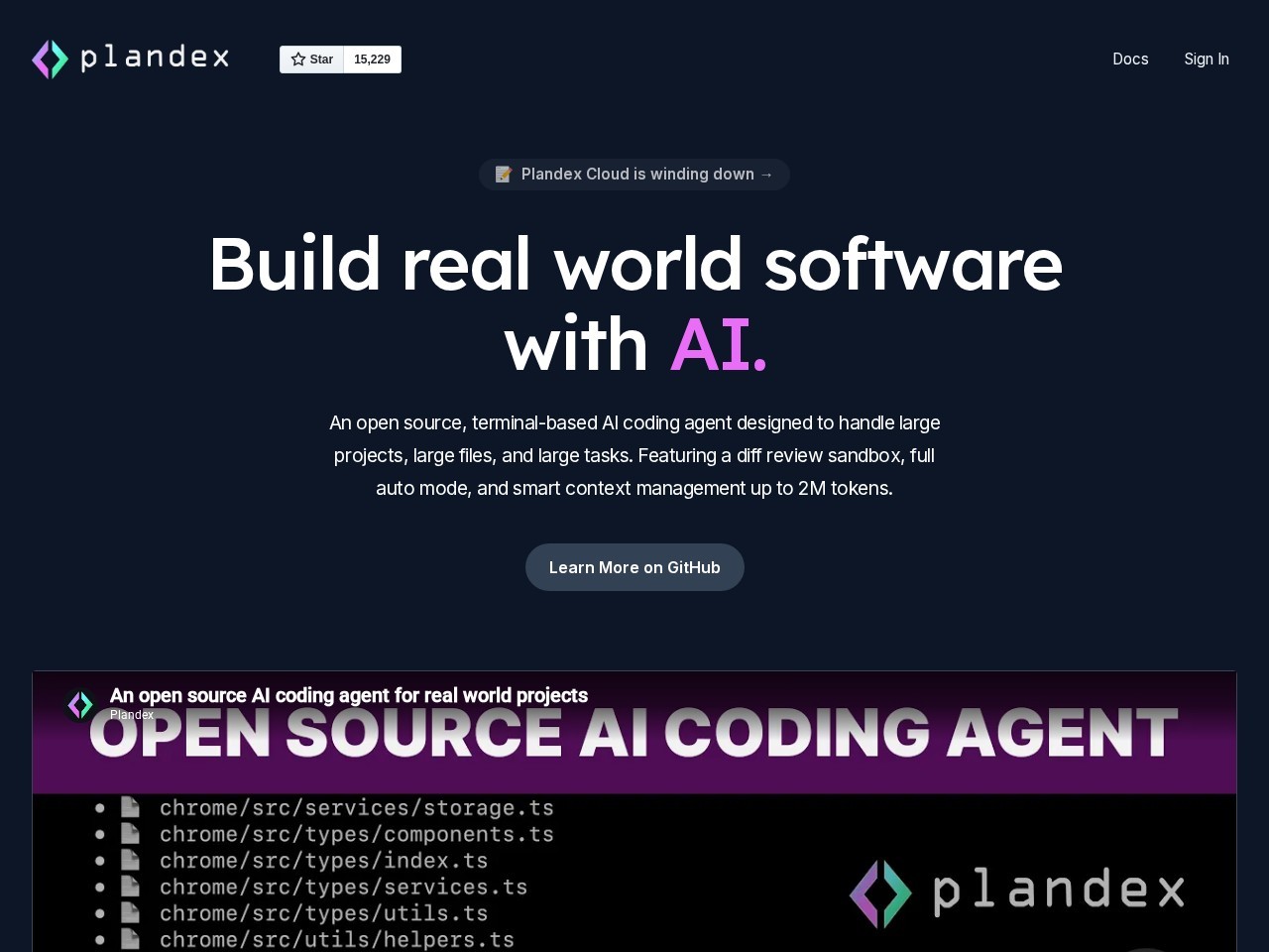 Plandex – 免费开源的基于终端的AI编程引擎