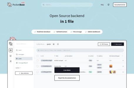 PocketBase-我爱网址导航