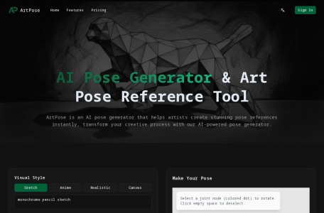 AI Pose Generator &amp; Art Pose Reference Tool