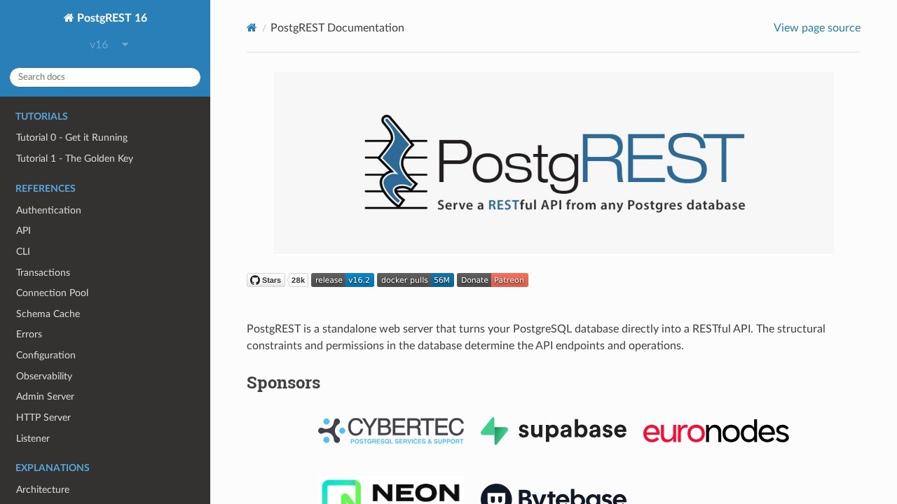 PostgREST数据库转REST接口工具