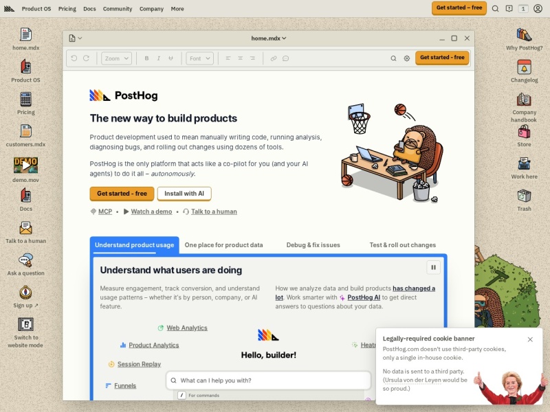PostHog – 开源产品分析与用户行为数据平台