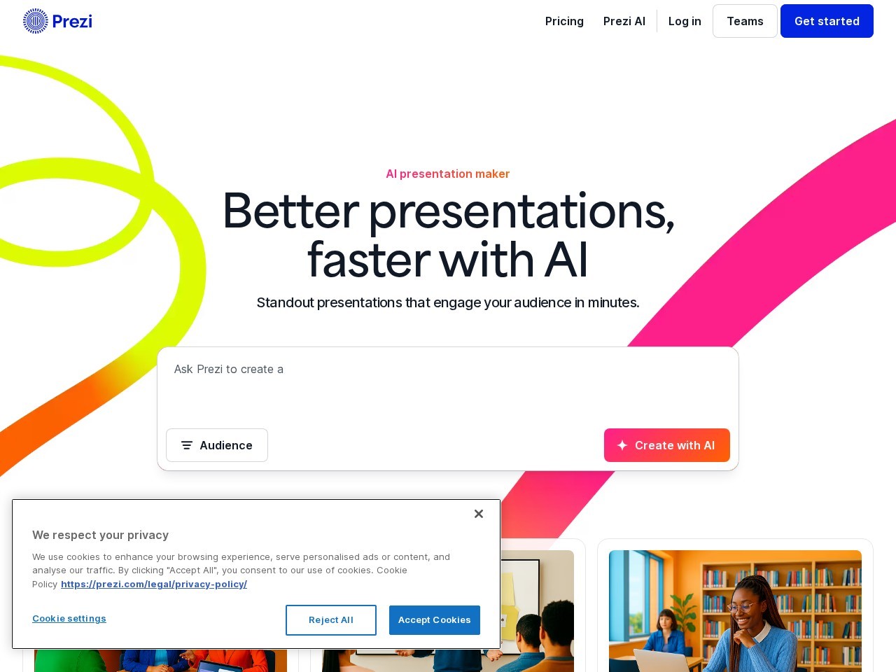 Prezi – 打动观众的AI演示文件制作工具