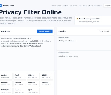 Privacy Filter Online在线隐私过滤器