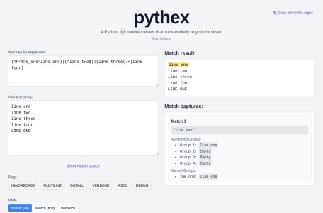 Pythex