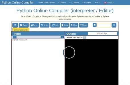 Python Online Compiler