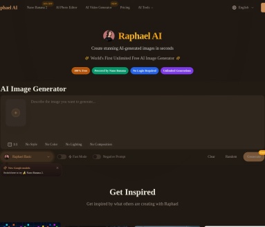 Raphael AI 图片编辑器