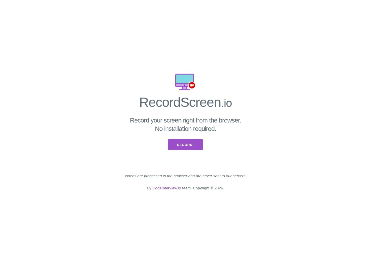 RecordScreen(在线录屏工具)