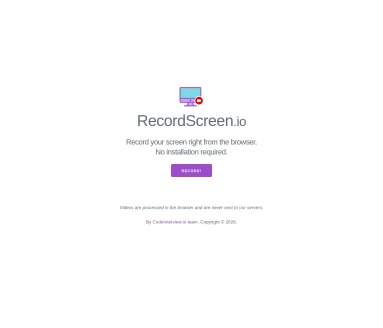 RecordScreen(在线录屏工具)