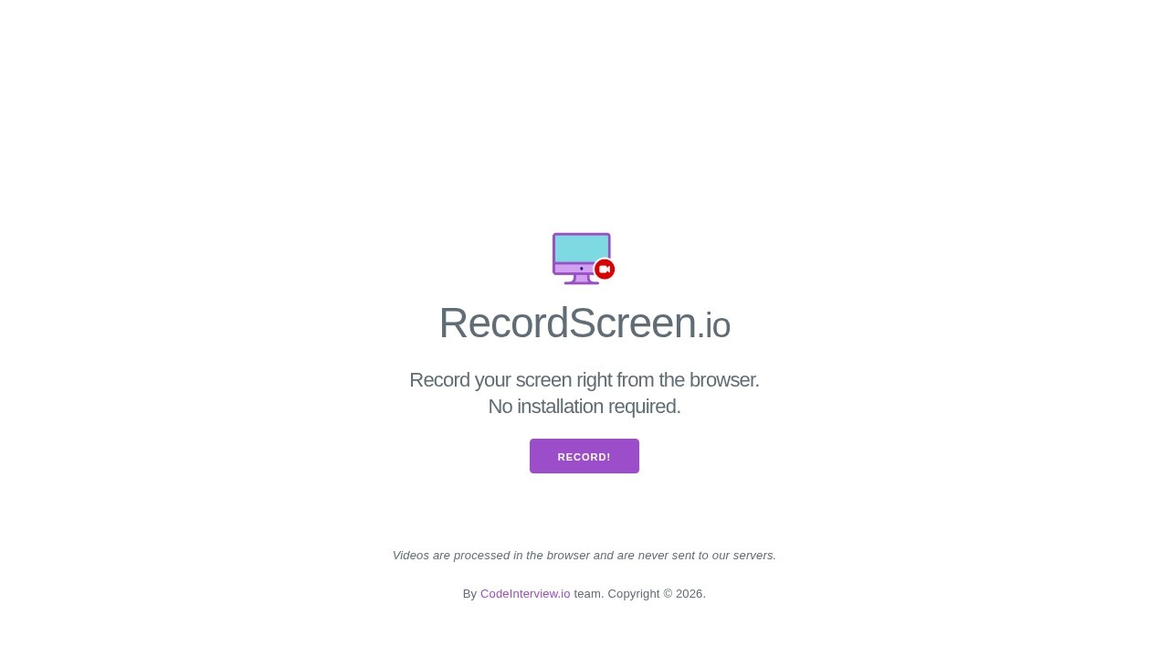 RecordScreen(在线录屏工具)
