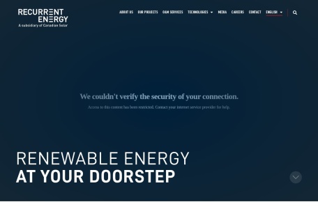 Recurrent Energy – 全球领先的公用事业规模太阳能与储能项目平台