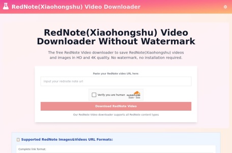 小红书(RedNote)视频下载 – 去水印