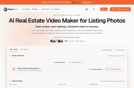 ReelHive – 面向房地产房源的AI视频制作工具