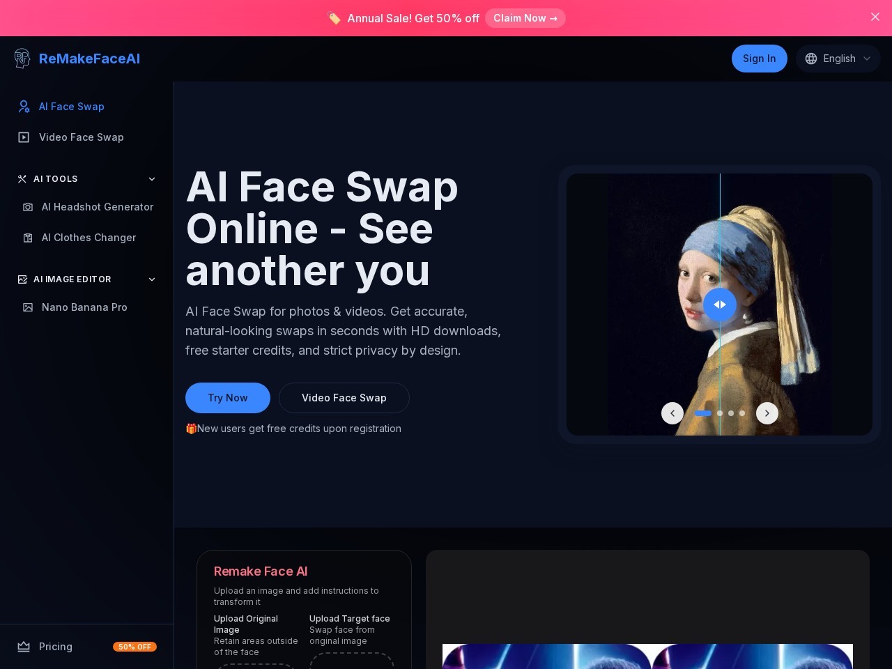 Remake Face AI