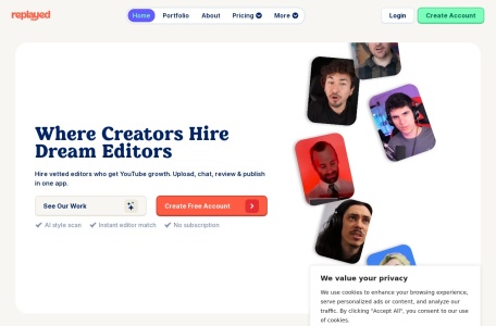 Replayed – YouTube Video Editing Team Service