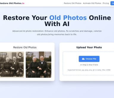 老照片修复网站Restore Old Photos