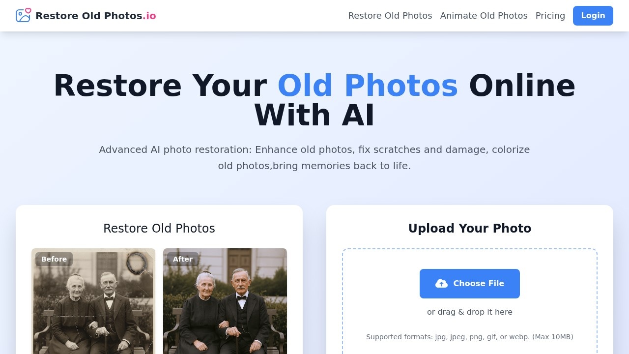 Restore Old Photos.io