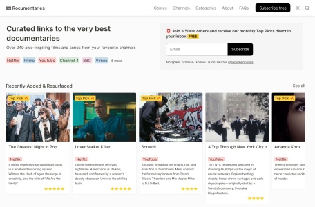 Rocumentaries（纪录片）