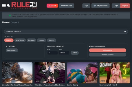 Rule34video – 动漫同人3D动画展示平台