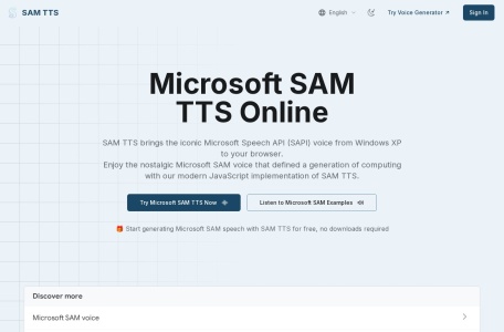 SAM TTS