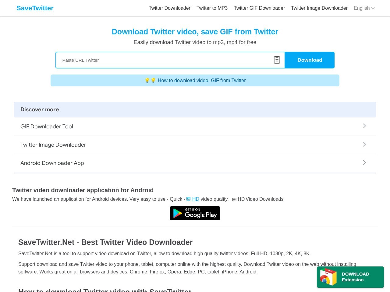 SaveTwitter