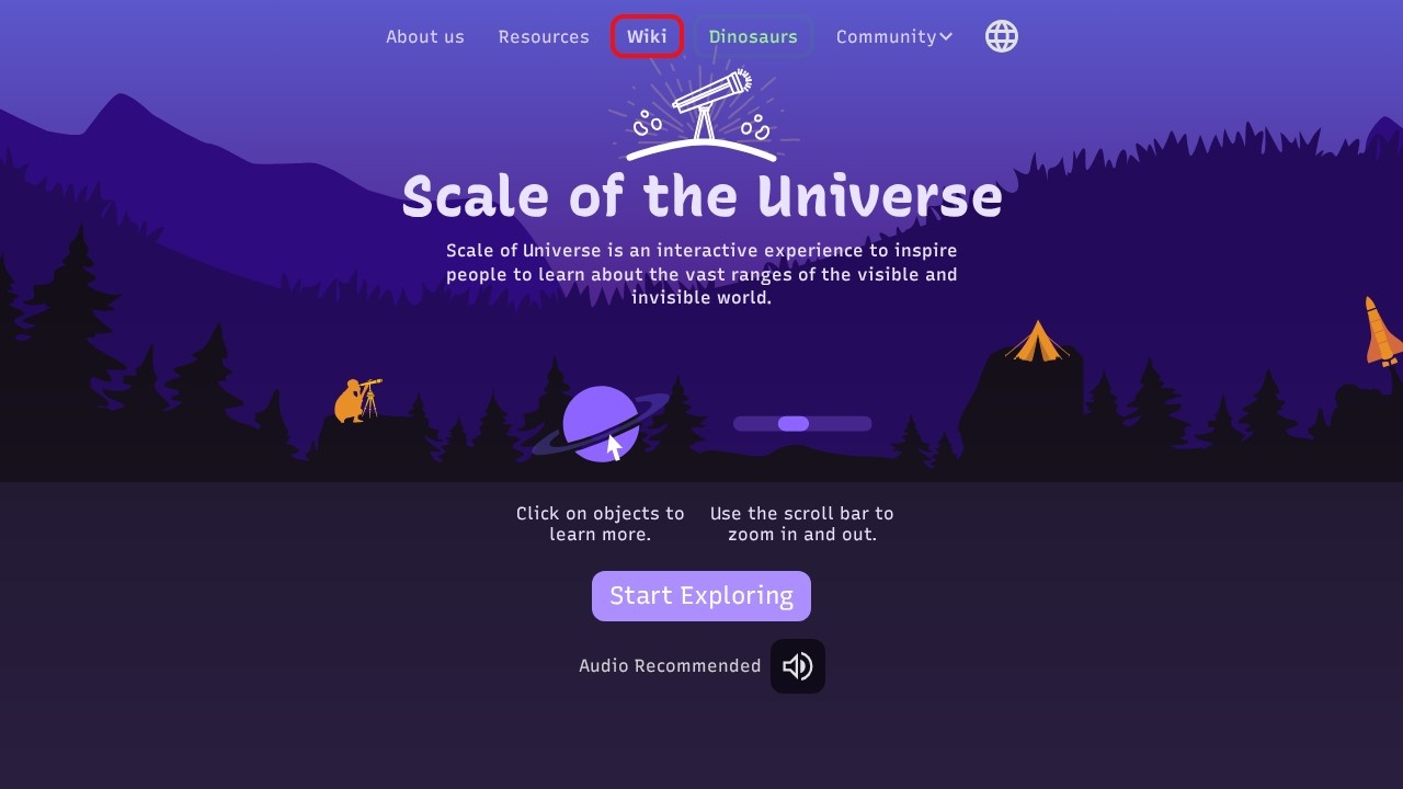 Scale of the Universe