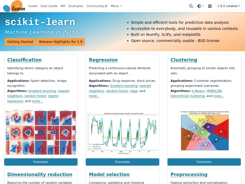 ScikitLearn – Python机器学习库