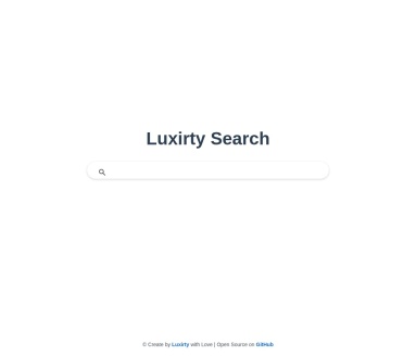 Luxirty Search