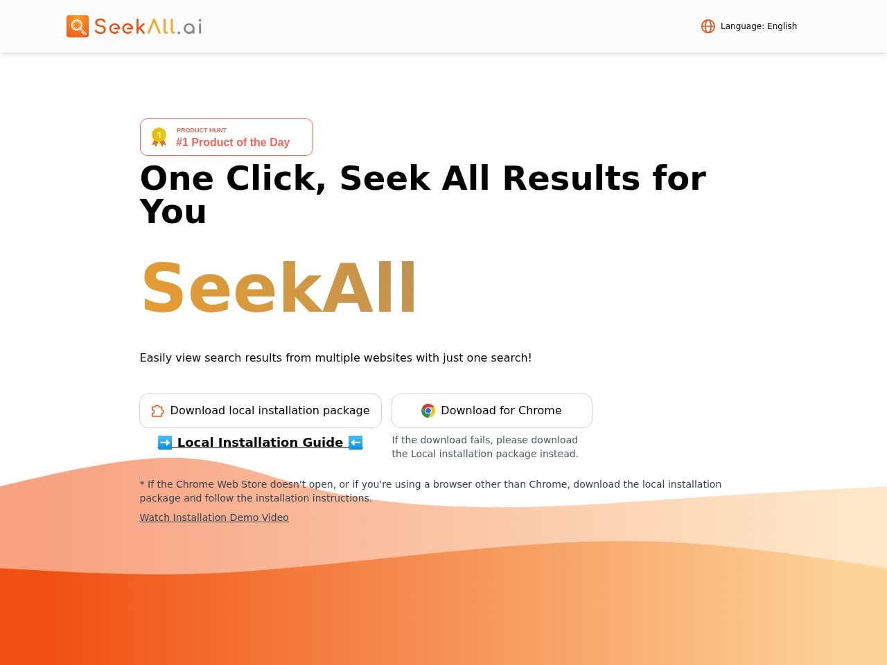 SeekAll – 一键尽揽所有搜索结果
