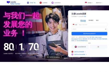 Lazada新加坡后台