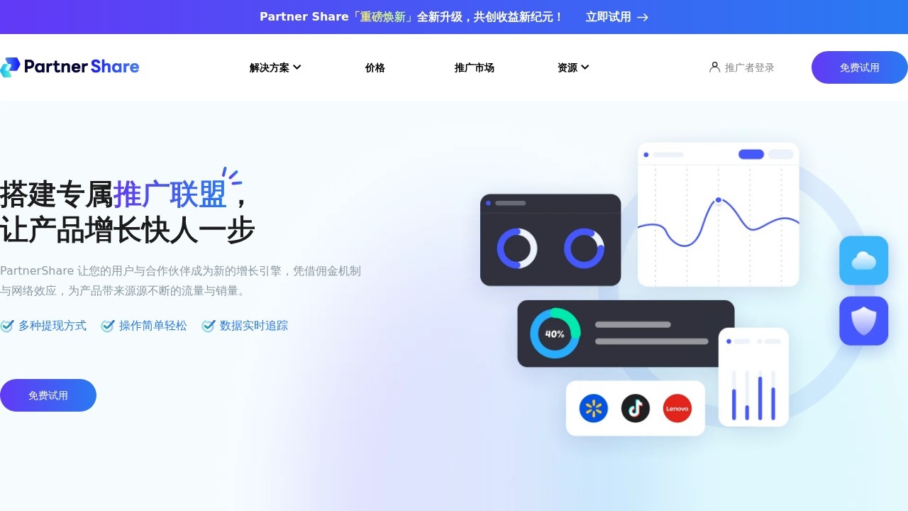 PartnerShare联盟推广系统