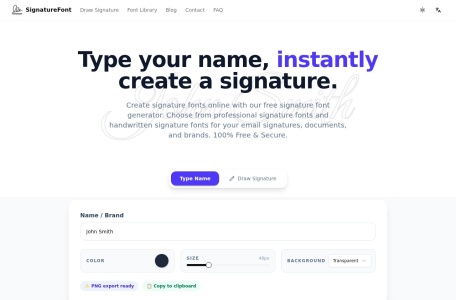 签名字体生成器