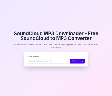 SoundCloud MP3 Downloader