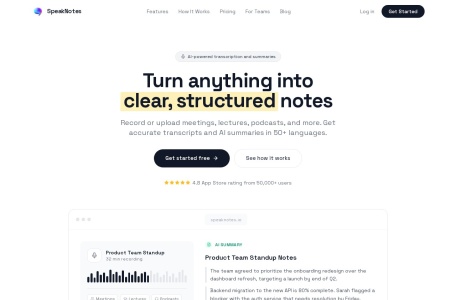 SpeakNotes