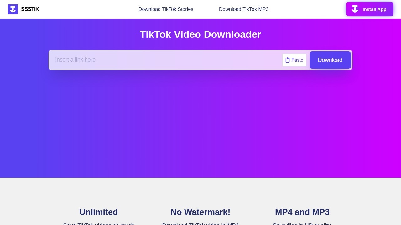 TikTok 视频无水印下载