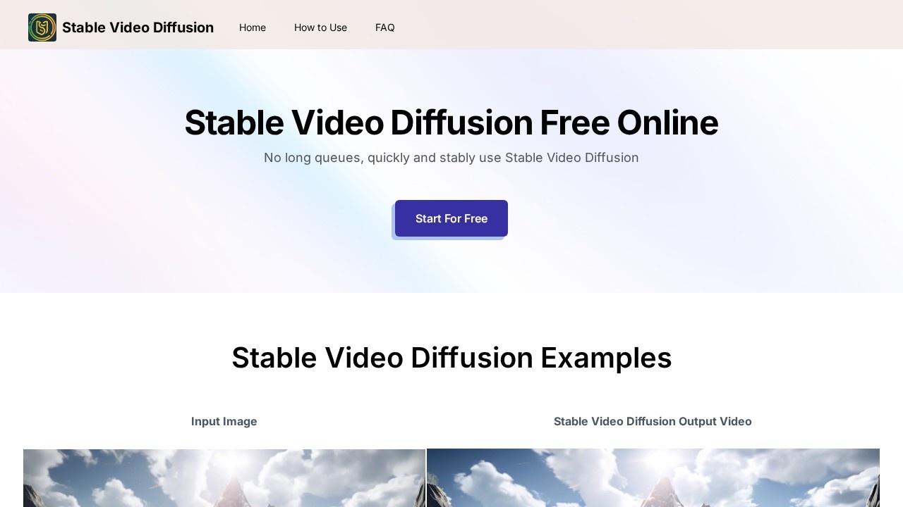 Stable video diffusion online